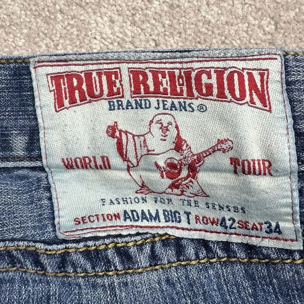 True Religion‎ Adam Big T Jeans Vintage 2007 Made in USA 42/34
